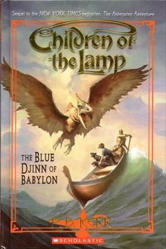 portada The Blue Djinn of Babylon - Children of the Lamp - Book two (Children of the Lamp, Book 2)