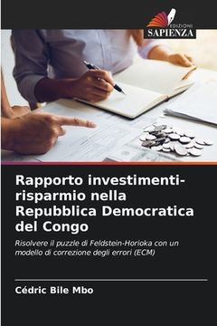 portada Rapporto investimenti-risparmio nella Repubblica Democratica del Congo (in Italian)