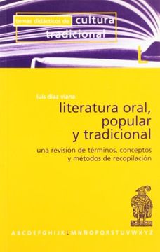 portada Literatura oral popular y tradicional: una revision de terminos y conceptos