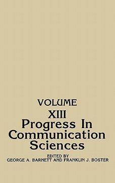 portada progress in communication sciences, volume 13