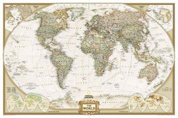 portada World Executive, Enlarged &, Tubed: Wall Maps World (National Geographic Reference Map)