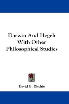 portada darwin and hegel: with other philosophical studies (en Inglés)