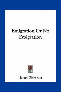portada emigration or no emigration (en Inglés)