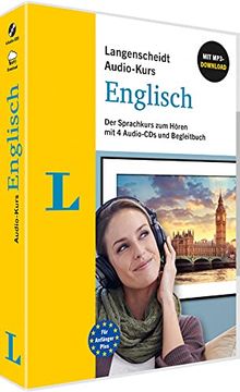 portada Langenscheidt Audio-Kurs Englisch: Der Sprachkurs zum Hören mit 4 Audio-Cds, Mp3-Download und Begleitbuch