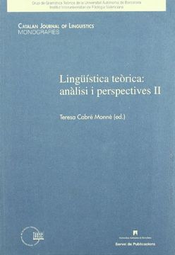 portada Lingüística teòrica: anàlisi i perspectives II (in Spanish)