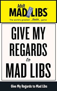 portada Give my Regards to mad Libs (Adult mad Libs) (in English)