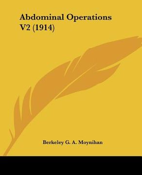 portada abdominal operations v2 (1914) (en Inglés)