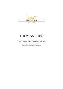 portada Thomas Lupo: The Three-Part Consort Music 