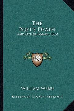 portada the poet's death: and other poems (1865)