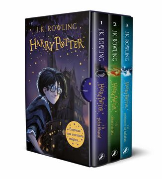 portada Harry Potter (estuche con: Harry Potter y la piedra filosofal | Harry Potter y la cámara secreta | Harry Potter y el pri