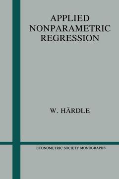 portada Applied Nonparametric Regression Paperback (Econometric Society Monographs) (in English)