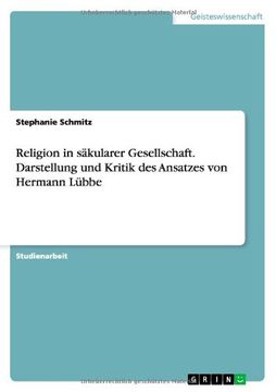 portada Religion in säkularer Gesellschaft. Darstellung und Kritik des Ansatzes von Hermann Lübbe (German Edition)