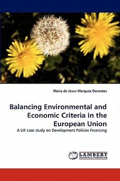 portada balancing environmental and economic criteria in the european union (en Inglés)