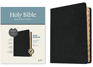 portada Kjv Wide Margin Bible, Filament Enabled Edition (Red Letter, Genuine Leather, Black, Indexed) (en Inglés)