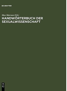 portada Handwörterbuch der Sexualwissenschaft (en Alemán)