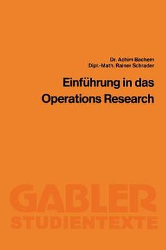 portada Einführung in Das Operations Research (en Alemán)