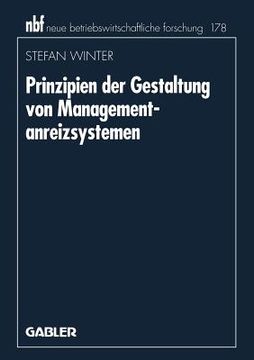 portada Prinzipien Der Gestaltung Von Managementanreizsystemen (in German)