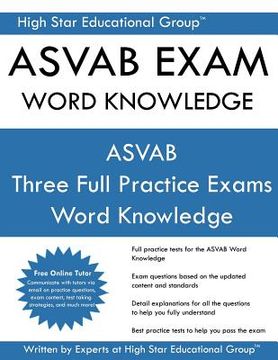 portada ASVAB Exam Word Knowledge: Free Online Tutoring ASVAB Word Knowledge (en Inglés)