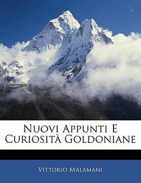 portada Nuovi Appunti E Curiosita Goldoniane (en Italiano)