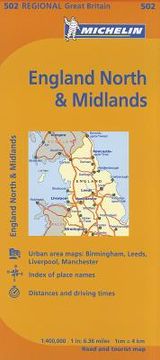 portada michelin map england north & the midlands