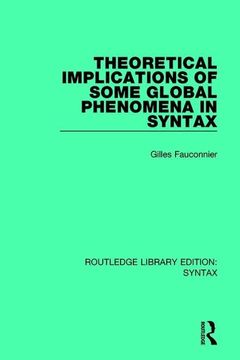 portada Theoretical Implications of Some Global Phenomena in Syntax (in English)