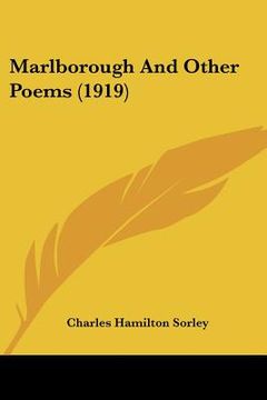 portada marlborough and other poems (1919) (en Inglés)