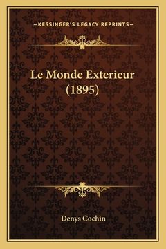 portada Le Monde Exterieur (1895) (en Francés)