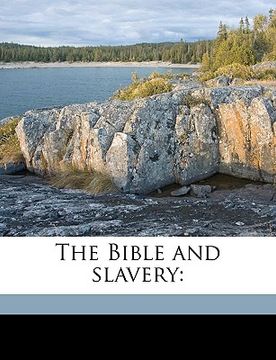 portada the bible and slavery (en Inglés)