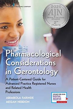 portada Pharmacological Considerations in Gerontology: A Patient-Centered Guide for Advanced Practice Registered Nurses and Related Health Professions (in English)