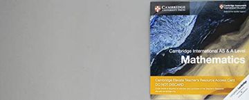 portada Cambridge International as & a Level Mathematics Cambridge Elevate Teacher'S Resource Access Card (en Inglés)