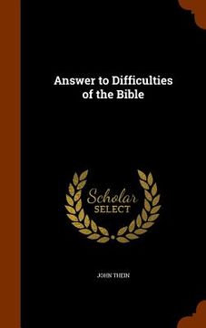 portada Answer to Difficulties of the Bible