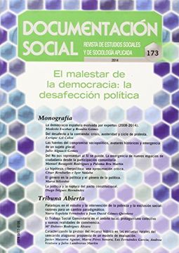 portada El malestar de la democracia: la desafección política (Documentación Social)