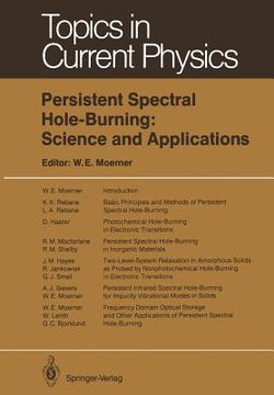 portada persistent spectral hole-burning: science and applications