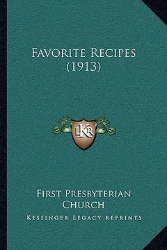 portada favorite recipes (1913) (in English)