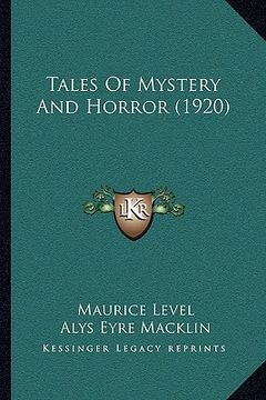 portada tales of mystery and horror (1920) (in English)