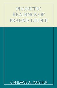 portada phonetic readings of brahms lieder (en Inglés)