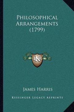 portada philosophical arrangements (1799) (in English)
