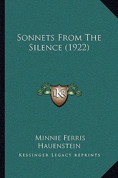 portada sonnets from the silence (1922) (en Inglés)