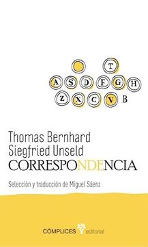 portada Correspondencia Thomas Bernhard / Siegfried Unseld