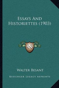 portada essays and historiettes (1903) (in English)