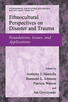 portada ethnocultural perspectives on disaster and trauma: foundations, issues, and applications (in English)