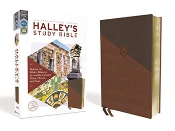 portada Niv, Halley's Study Bible, Leathersoft, Brown, red Letter Edition, Comfort Print: Making the Bible's Wisdom Accessible Through Notes, Photos, and Maps 