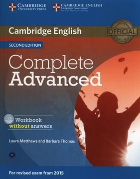 portada Complete Advanced Workbook Without Answers With Audio cd Second Edition 