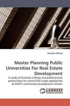 portada master planning public universities for real estate development (en Inglés)