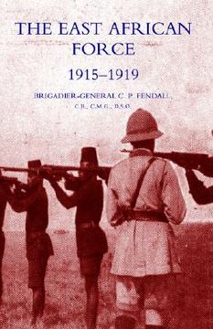 portada the east african force 1915-1919