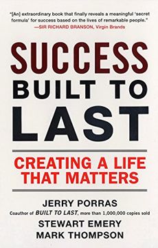 portada Success Built to Last: Creating a Life That Matters (en Inglés)