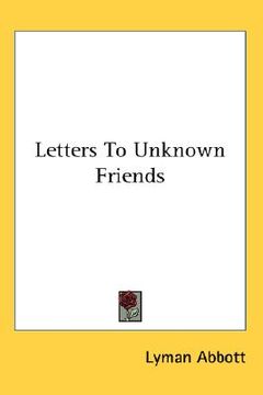portada letters to unknown friends (en Inglés)