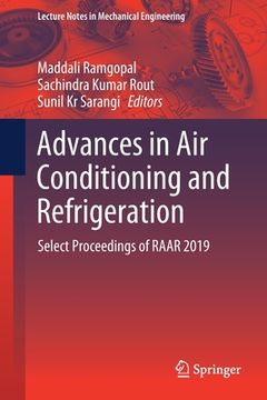 portada Advances in Air Conditioning and Refrigeration: Select Proceedings of Raar 2019 (in English)