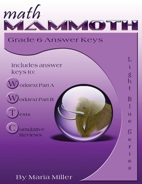 portada Math Mammoth Grade 6 Answer Keys (en Inglés)