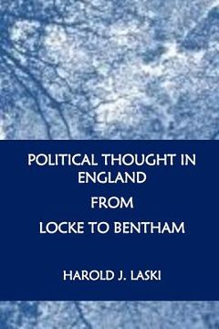 portada Political Thought in England from Locke to Bentham (en Inglés)